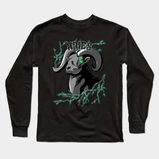 Lightning Aries (green) Long Sleeve T-Shirt